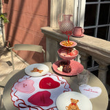 Taza de Repollo Rosa Flamingo. Set de 4