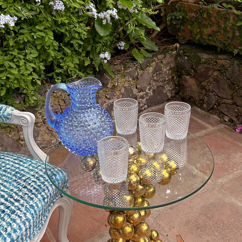 Vaso Transparente con Piquitos Bicos de Vista Alegre, Set de 4