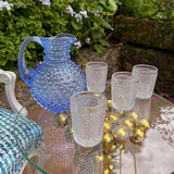 Vaso Bicos Transparente.  Set de 4