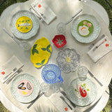 Vaso Bicos Transparente.  Set de 4
