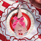 Platos Trinche Candy Cane Rosa Claro, set de 4