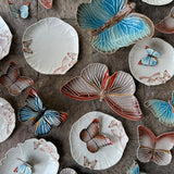 Plato Pan Mariposas. Set de 4.