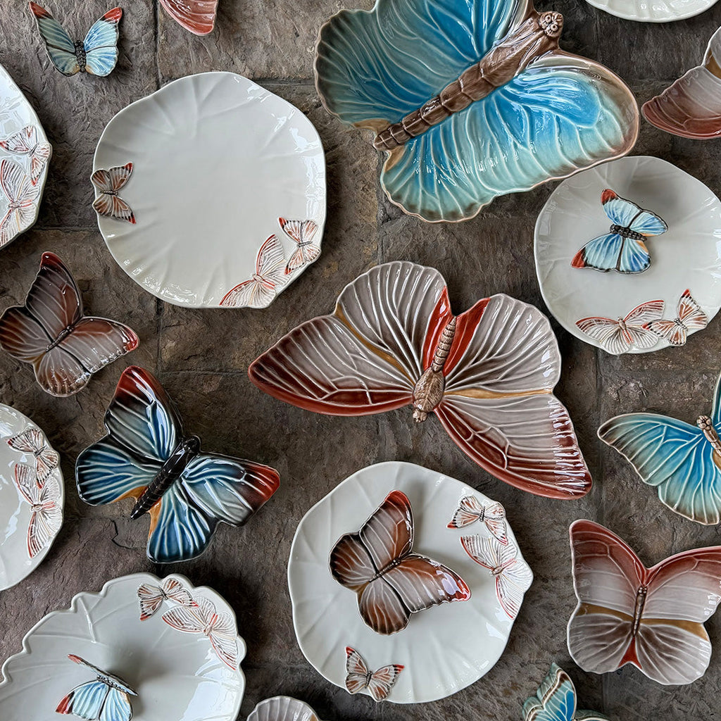 Plato Pan Mariposas. Set de 4.