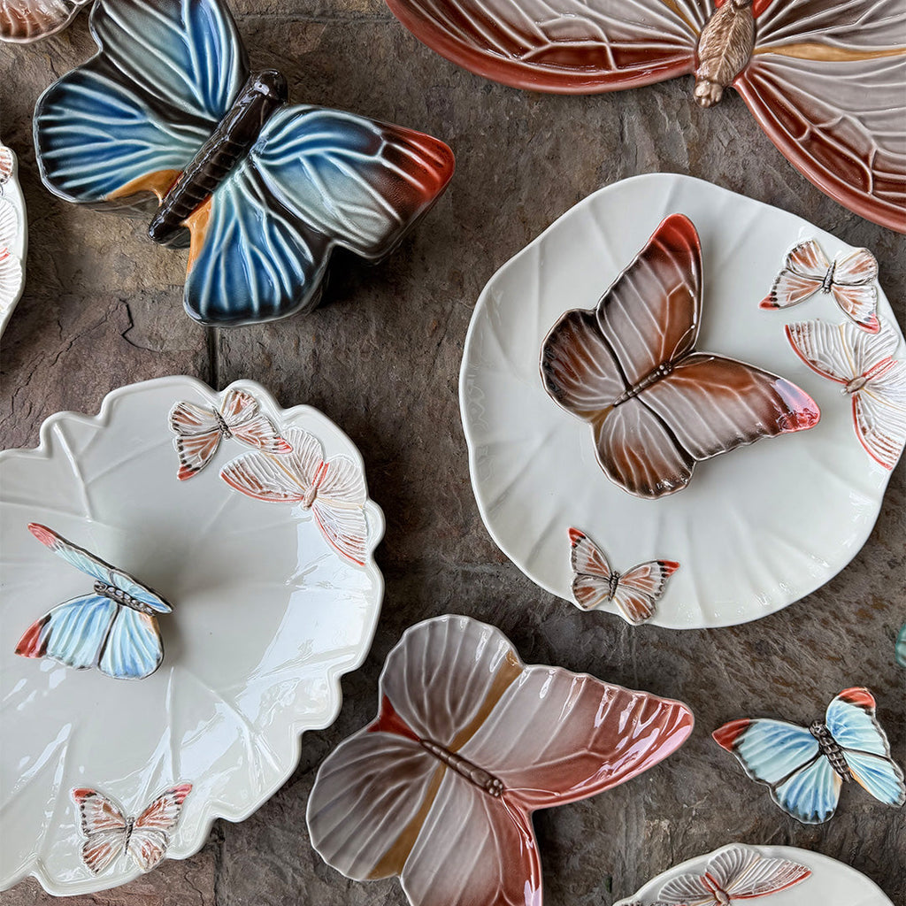 Plato Pan Mariposas. Set de 4.