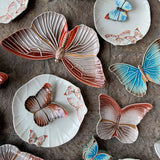 Plato Ensalada Mariposas 31 cm. Set de 4.