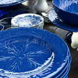 Plato Trinche de Repollo Azul Cobalto. Set de 4