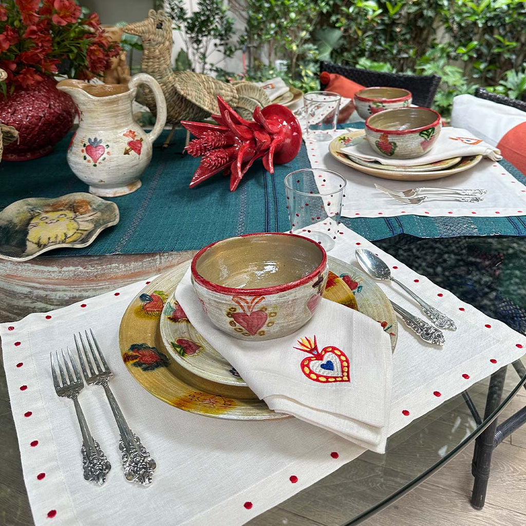Plato Trinche Milagritos. Set de 4