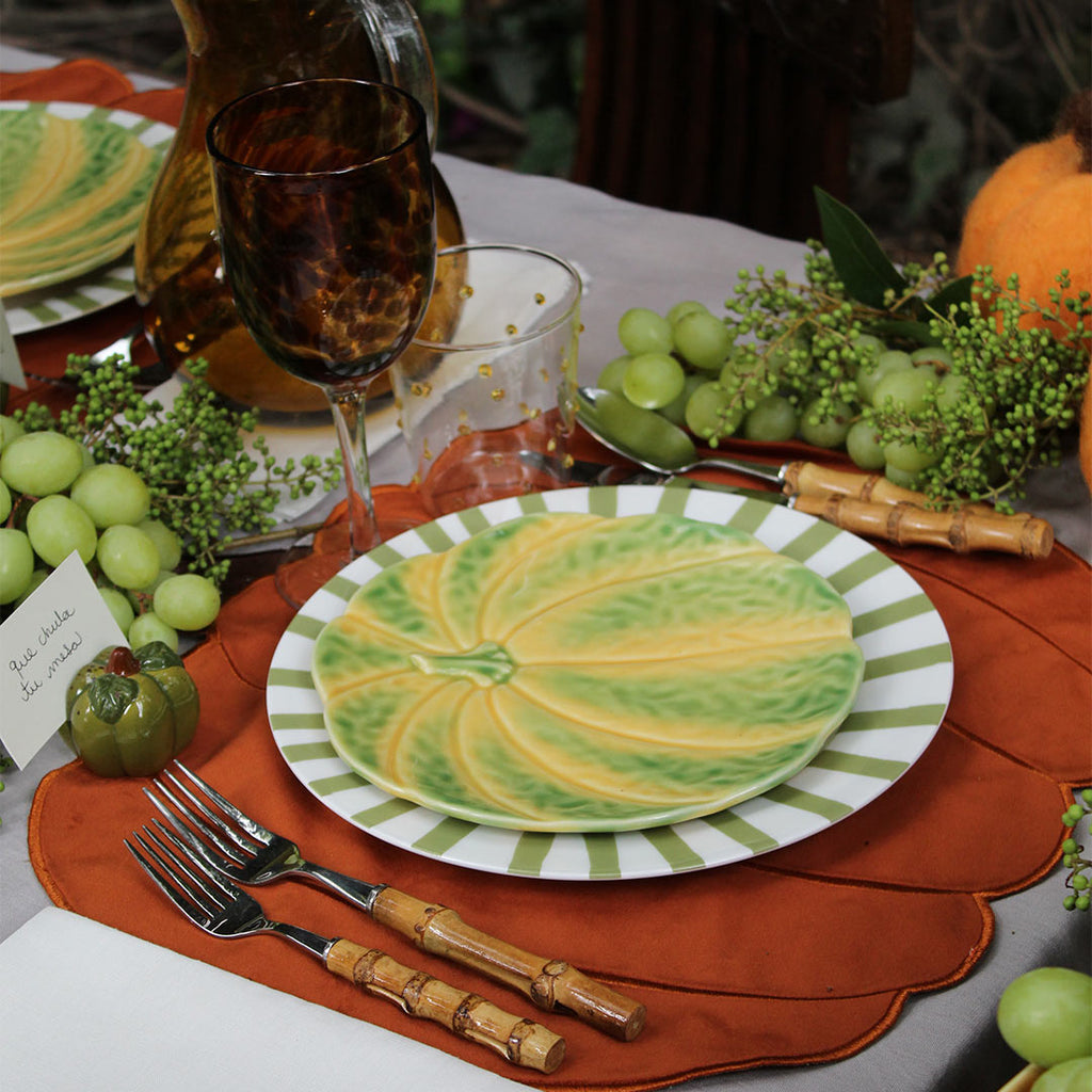 Plato Sopero con Tapa Calabaza 500 ml. Set de 4
