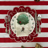Plato Hoja Cineraria con Catarina.