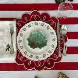 Plato Hoja Cineraria con Catarina.