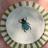 Platos Trinche Candy Cane Verde Olivo, set de 4