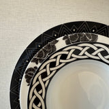 Platos Trinche Identidad Negro. Set de 4