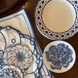 Platos Pan Identidad Azul. Set de 4