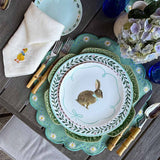 Bajo Plato Repollo Verde. Set de 4.