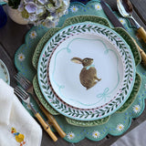 Bajo Plato Repollo Verde. Set de 4.
