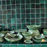 Tazón Mediano Hoja Curva Repollo Verde 18 cm
