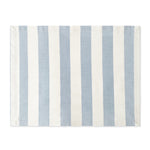 Mantel Individual rectangular con rayas blancas y azules, marca Zash