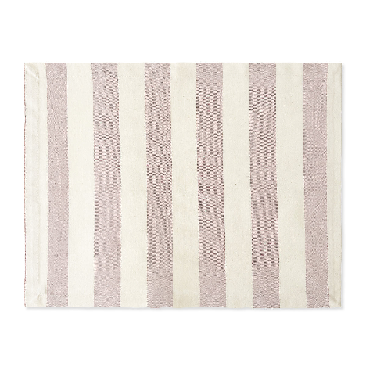 Mantel Individual rectangular de loneta con Rayas blancas y Rojas, La Mar marca Zash