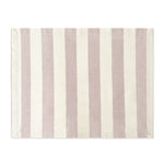 Mantel Individual rectangular de loneta con Rayas blancas y Rojas, La Mar marca Zash