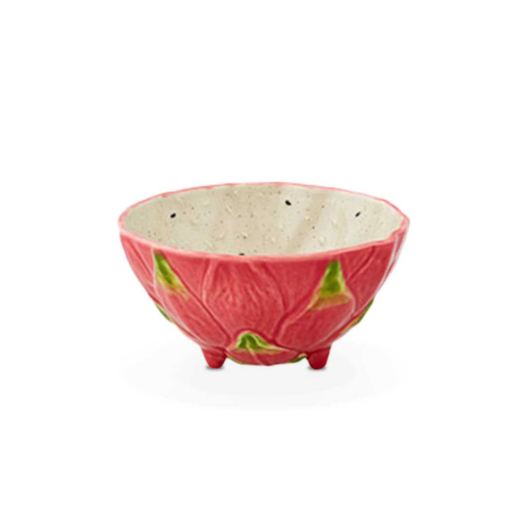 Bowl de cerámica en forma de fruta pitahaya, marca Bordallo Pinheiro