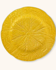 Bajoplato de Repollo Amarillo Canario. Set de 4