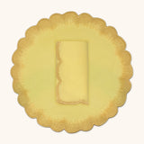 Set de Mantelería Vivi con Individuales y Servilletas en Lino Amarillo con Bordado de Pelitos. Set para 4 personas