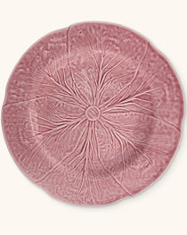 Juego de 4 bajo platos de  repollo flamingo 