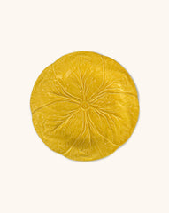 Plato Ensalada de Repollo Amarillo Canario. Set de 4