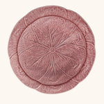 Vajilla con Platos Trinche y  Ensalada de Repollo Rosa Flamingo Set para 4 personas