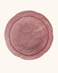 Vajilla con Platos Trinche y  Ensalada de Repollo Rosa Flamingo Set para 4 personas