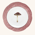 JUEGO DE 4 PLATOS TRINCHE REPOLLO ROSA Y 4 PLATOS DE ENSALADA DE HONGO