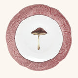 JUEGO DE 4 PLATOS TRINCHE REPOLLO ROSA Y 4 PLATOS DE ENSALADA DE HONGO