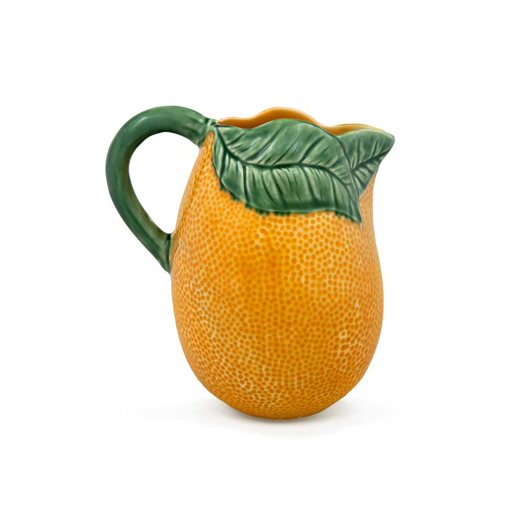 Jarra de cerámica en forma de fruta Naranja, marca Bordallo Pinheiro