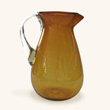 Jarra Paraíso de Vidrio Soplado Artesanal Ámbar