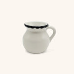Jarrito para Café Puebla 280 ml en Blanco y Negro. Set de 4