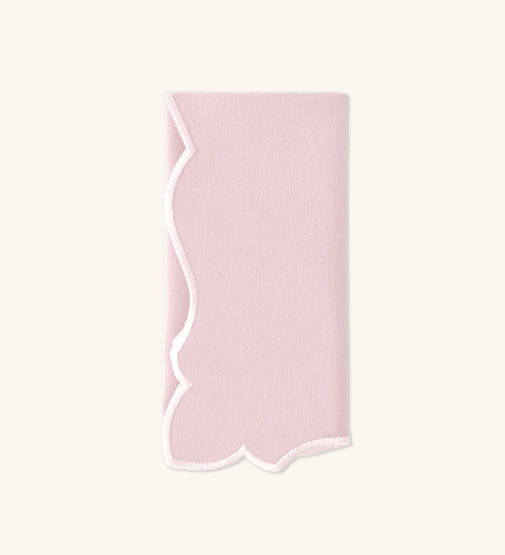 Juego de 4 Servilletas Sandy Rosa en Algodón