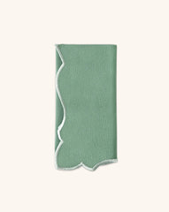 Juego de 4 Servilletas Sandy Verde en Algodón