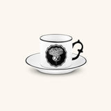 Juego de Taza con Platito para Té Herbariae Blanco. Set de 4 