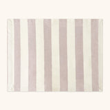 Juego de 4 Manteles Individuales de Rayas Blancas y Rojas. Set para 4