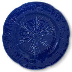 Plato Trinche de Repollo Azul Cobalto. Set de 4