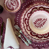 Plato Pan Puebla Rosa Pastel. Set de 4