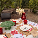 Set de 4 Individuales Yute Bordado Maguey