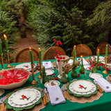 Platos de Ensalada con Cardenal Rojo, set de 4