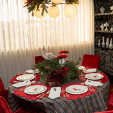 Platos de Ensalada con Cardenal Rojo, set de 4