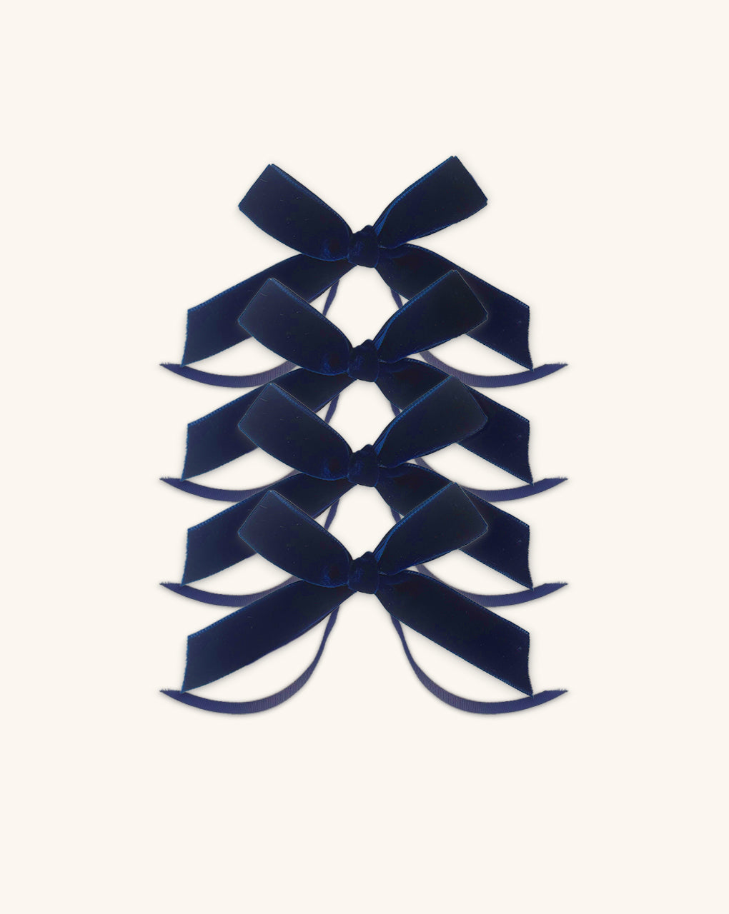 MOÑO AZUL MARINO DE TERCIOPELO DE 22 MM