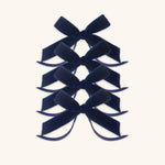 MOÑO AZUL MARINO DE TERCIOPELO DE 22 MM