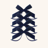 MOÑO AZUL MARINO DE TERCIOPELO DE 22 MM