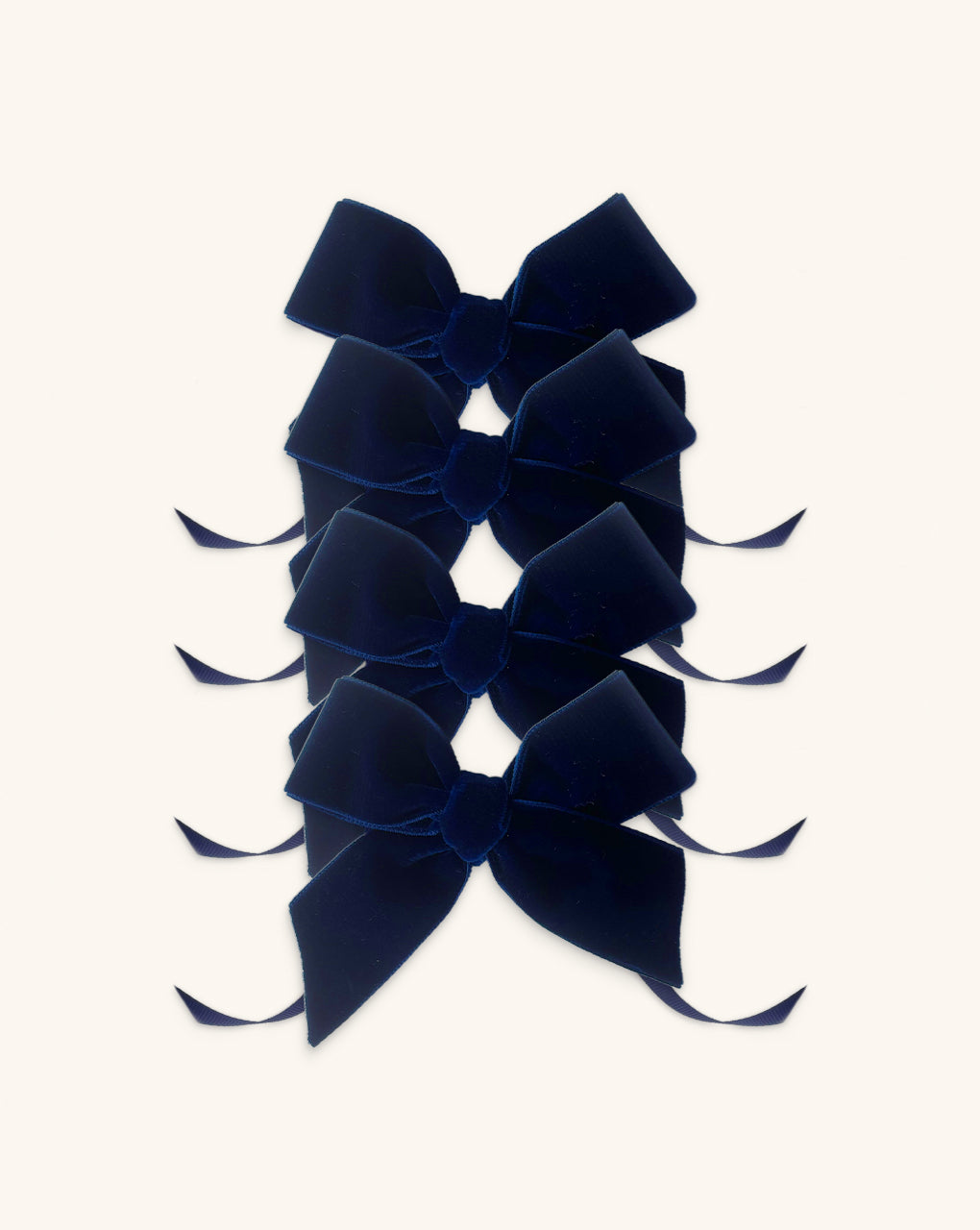 MOÑO AZUL MARINO DE TERCIOPELO DE 22 MM