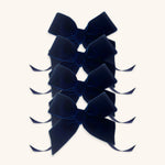 MOÑO AZUL MARINO DE TERCIOPELO DE 22 MM