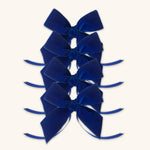 MOÑO AZUL MARINO DE TERCIOPELO DE 22 MM